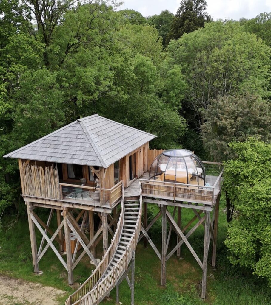 un des logement cabane de la vallée de pratmeur à Quistinic