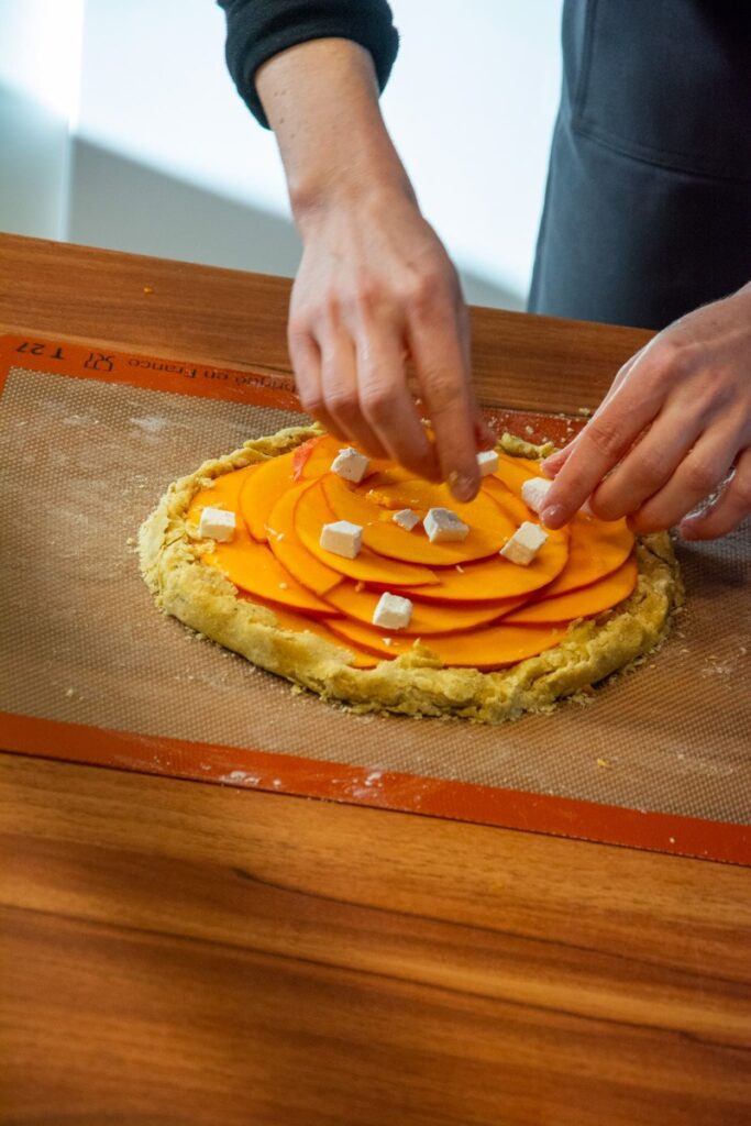 La tarte rustique au butternut par Camille en cuisine