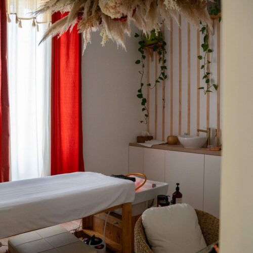 La salle de head spa du salon Au Salon d'Anaïs à Boisseuil à 10 minutes de Limoges