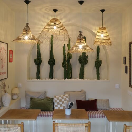 Salle du restaurant de brunch et coffee-shop Popette Brunch à Arcachon.