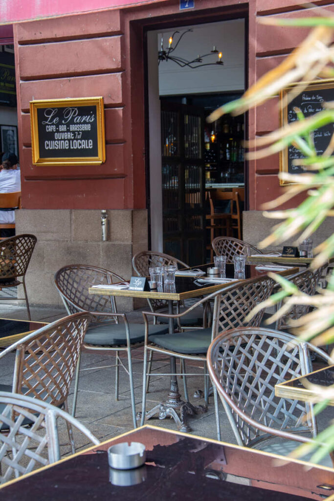 La terrasse du restaurant Le Paris à Limoges