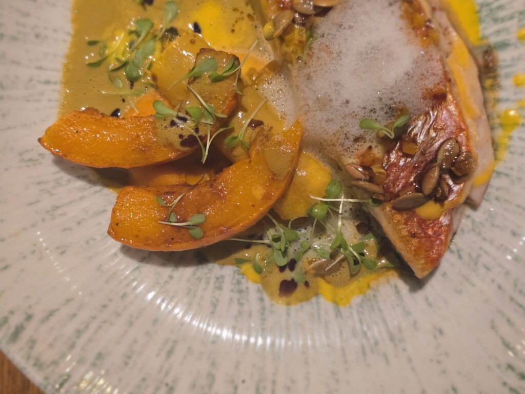 Assiette de légume gastronomique.