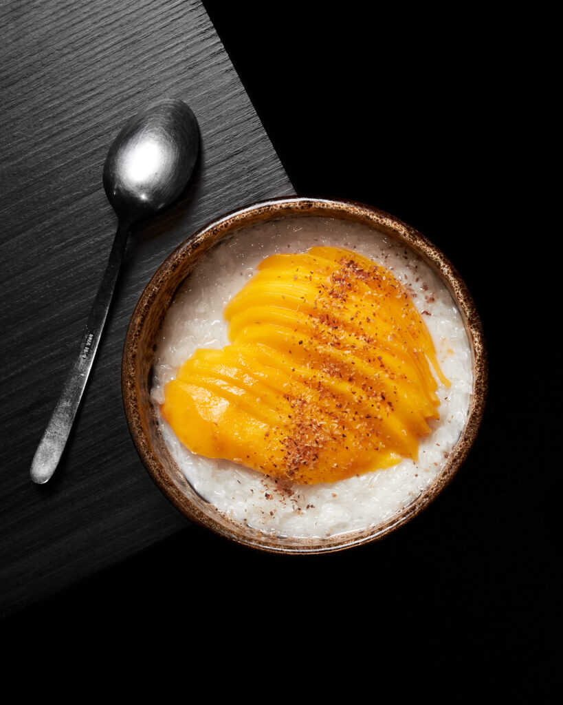 Dessert riz mangue thaï
