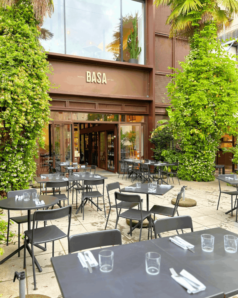 La terrasse florale de Basa