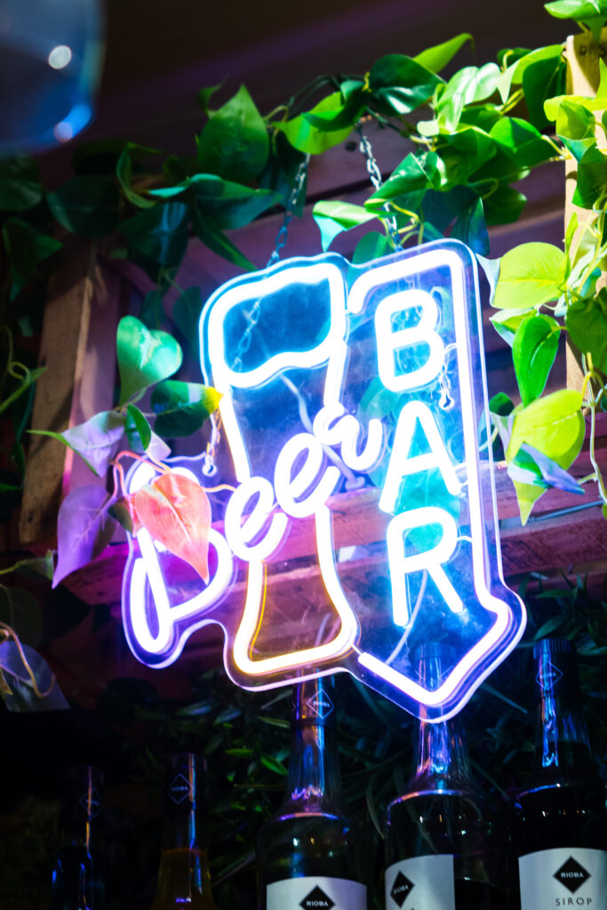 Décoration Beer Bar chez Ben's Burger à Narbonne