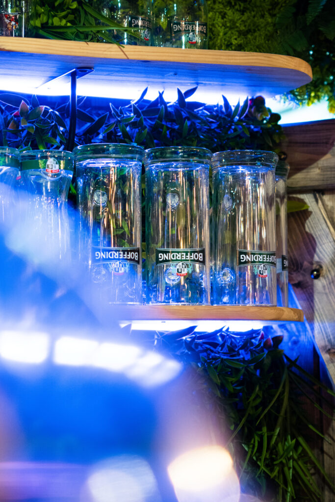 Les verres du Beer Bar chez Ben's Burger à Narbonne