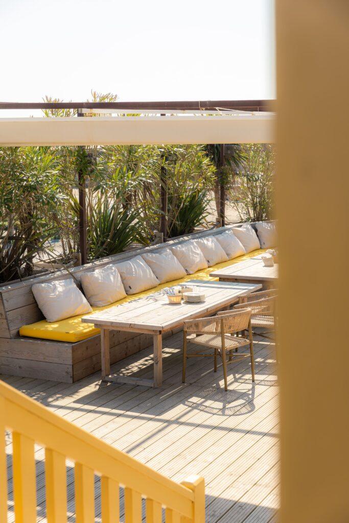 Le terrasse du Grand Soleil à Gruissan