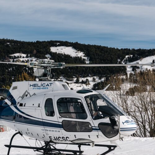 L'hélicoptère des neiges chez Hélittoral Hélicoptère à Perpignan