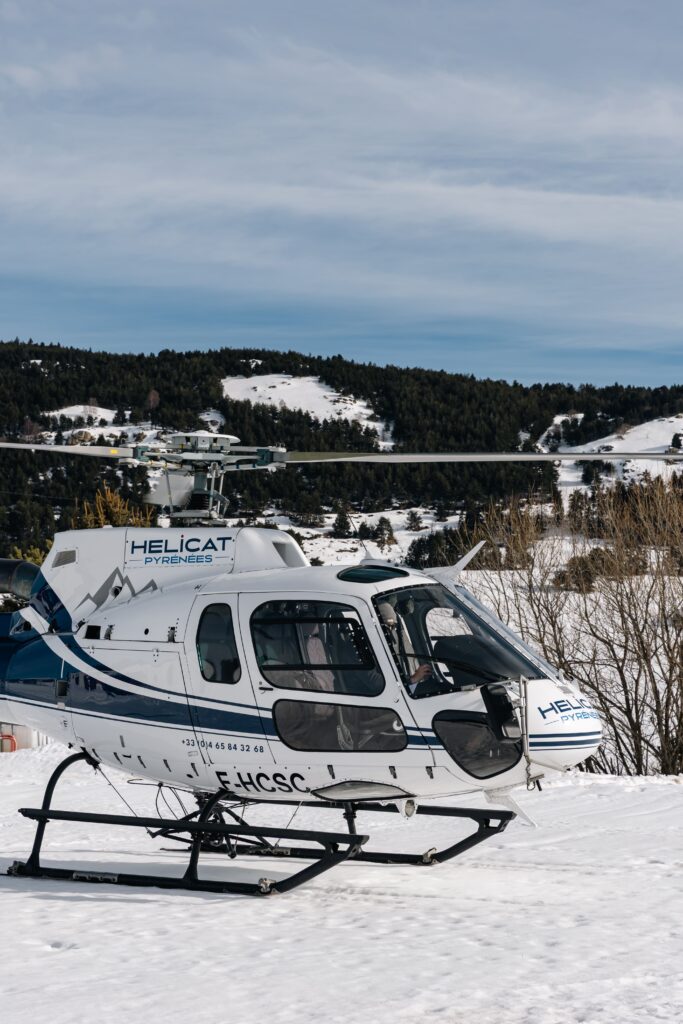L'hélicoptère des neiges chez Hélittoral Hélicoptère à Perpignan