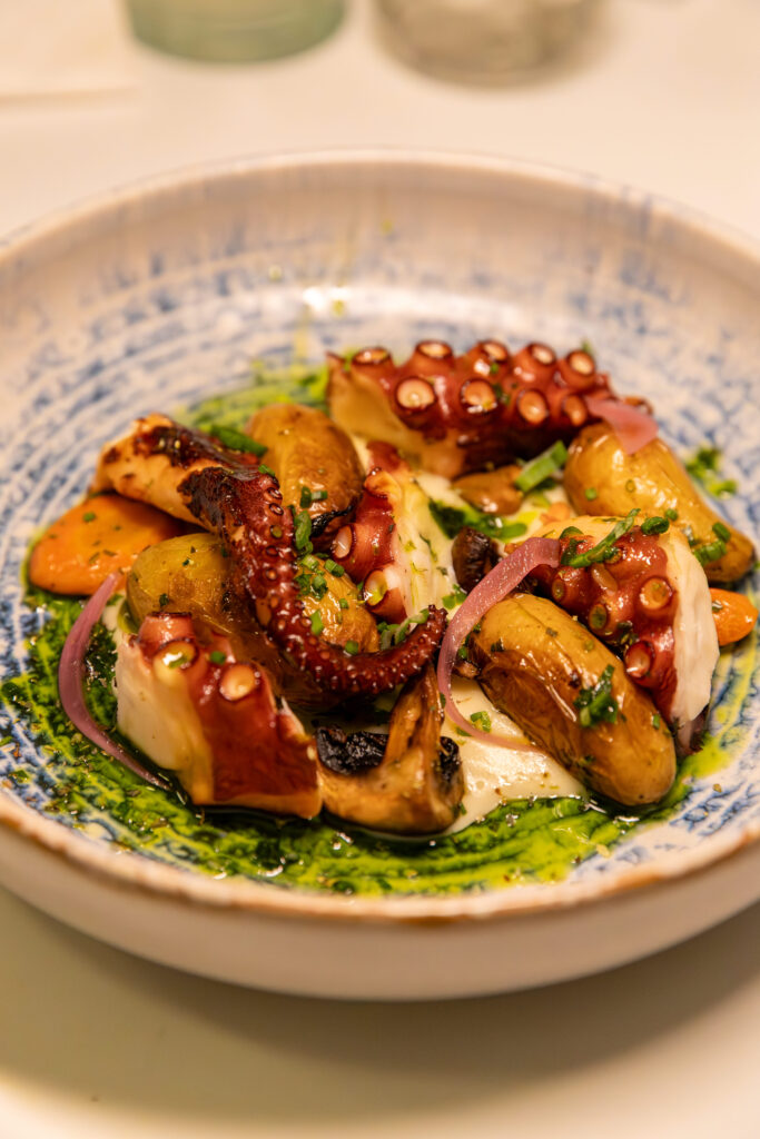 Le poulpe du Hibou Bistro Grec à Perpignan