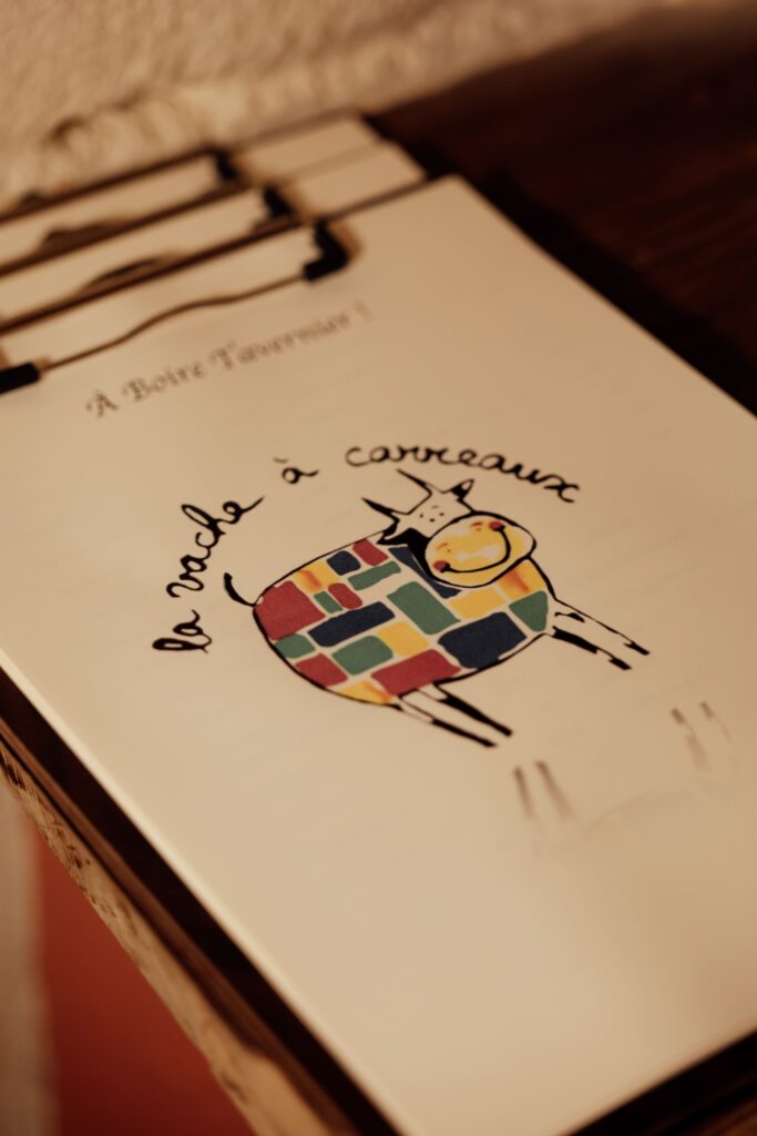 Le menu du restaurant La Vache à Carreaux à Avignon