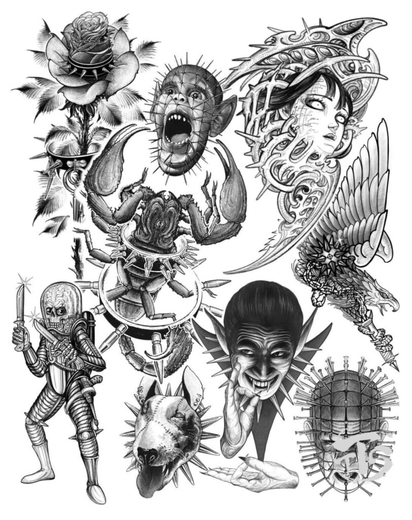 Planche tatouages tek tattoo