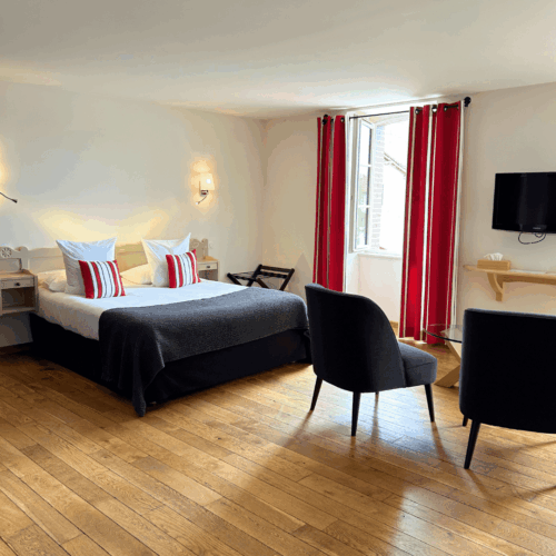 Une chambre spacieuse de Maison Oppoca