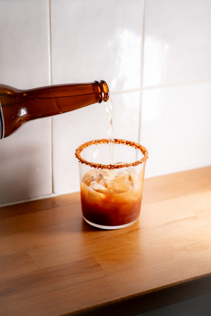 La Michelada, lecocktail signature : bière et piment