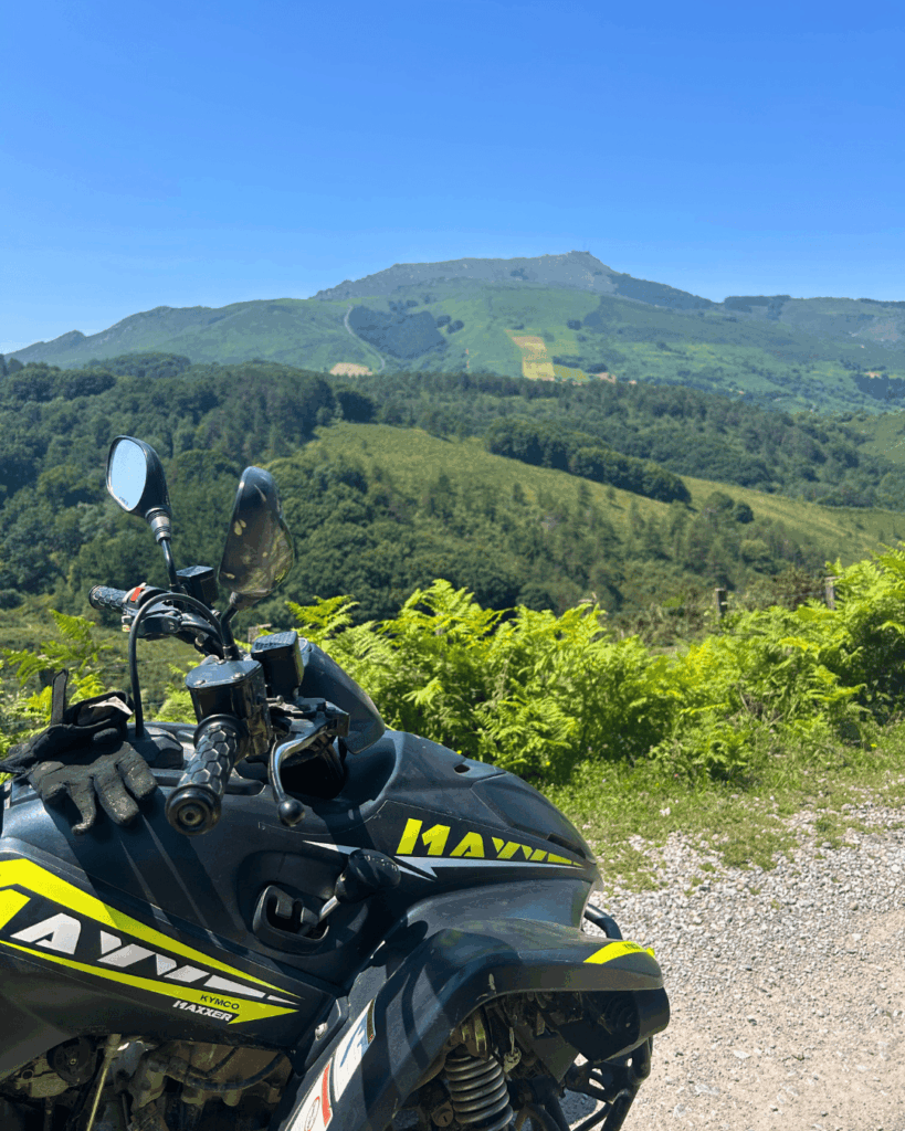 la vue d'une balade de TT RANDO QUAD