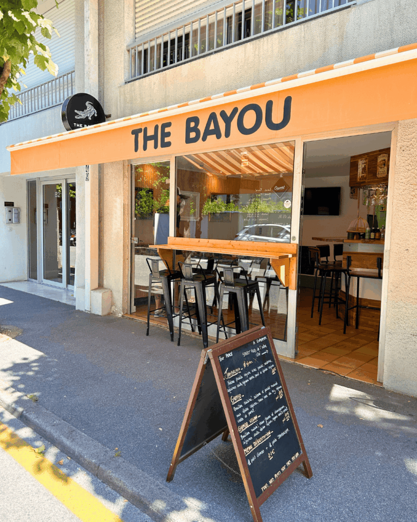 devanture The Bayou à biarritz