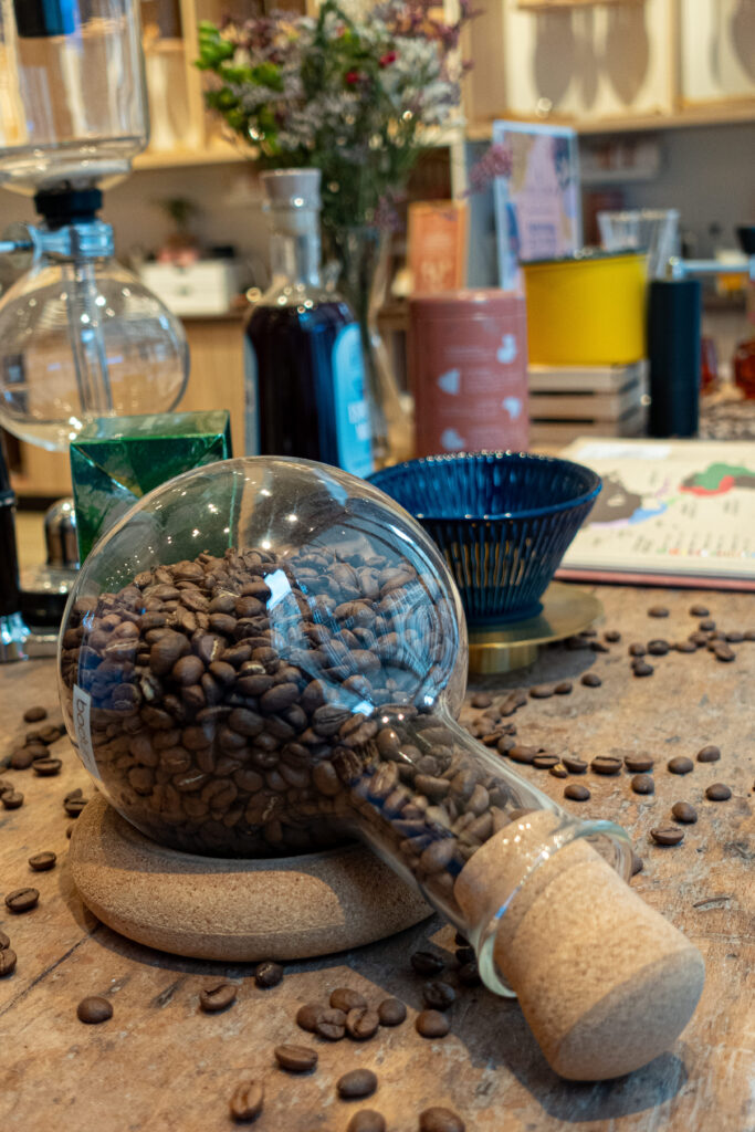 des grains de café de chez Anne Caron à Rouen