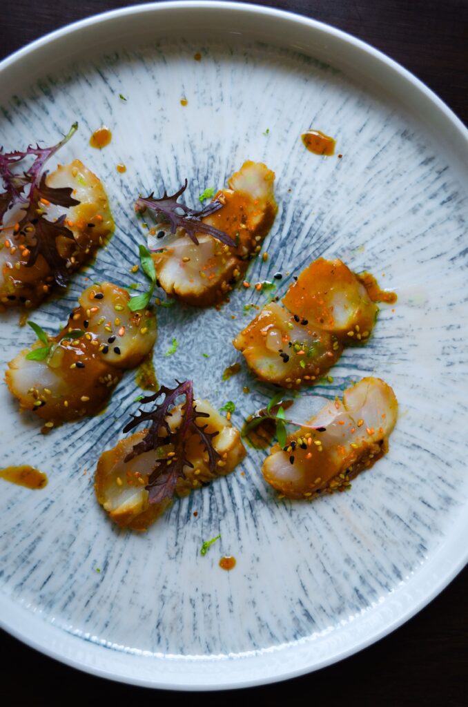 Une entrée du menu déjeuner du jour au restaurant AP par Anglade Pierre à Tours