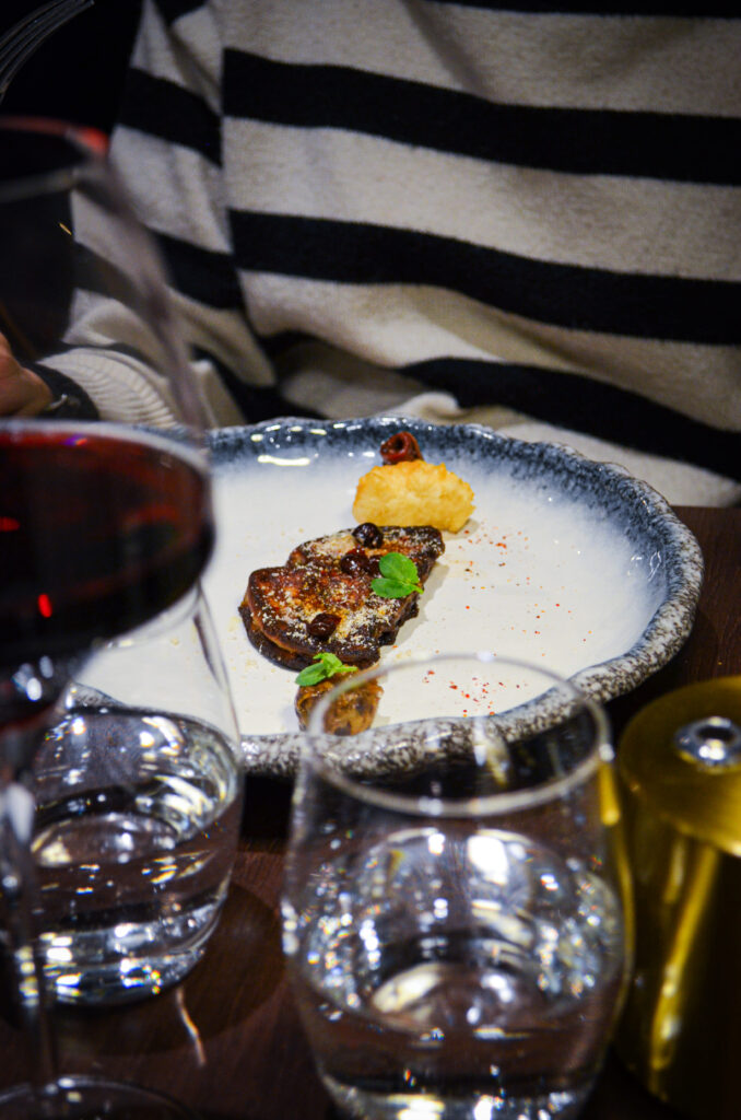 Une entrée du menu gastronomique du restaurant AP par Anglade Pierre à Tours