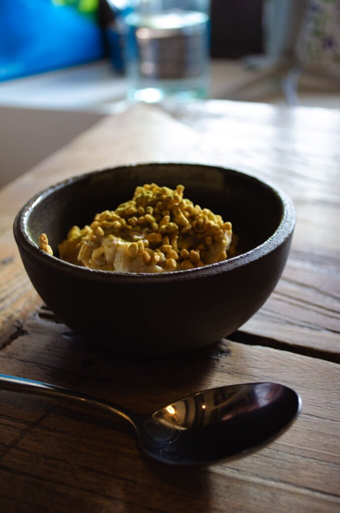Un dessert du restaurant Asperatus à Esvres