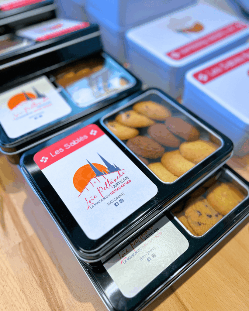 biscuits de la maison du gateau basque à bayonne