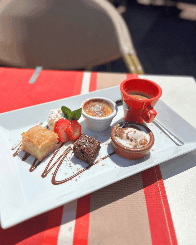 Un café gourmand de Chez Margot