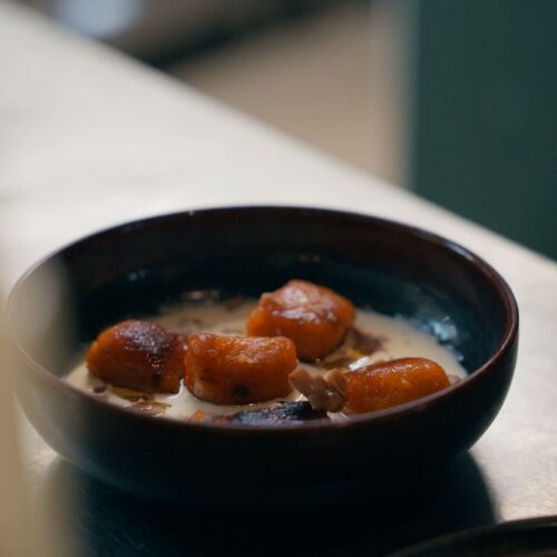 L'assiette au restaurant Canon