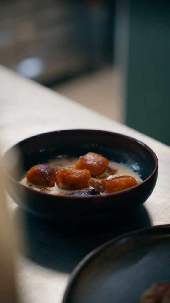 L'assiette au restaurant Canon