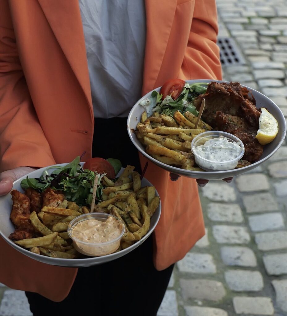 assiette servi chez coq rock à quimper