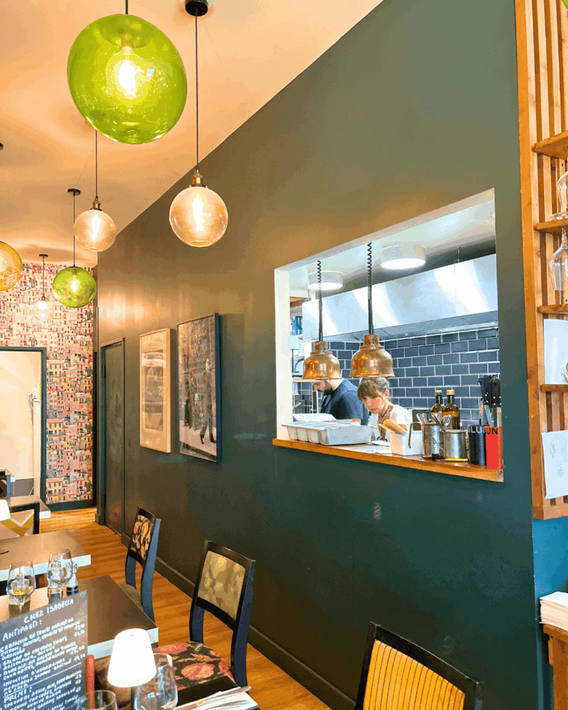 cuisine de chez isabella à biarritz