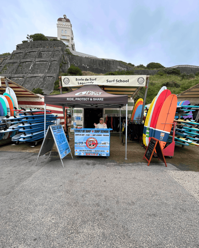 école de surf lagoondy à biarritz