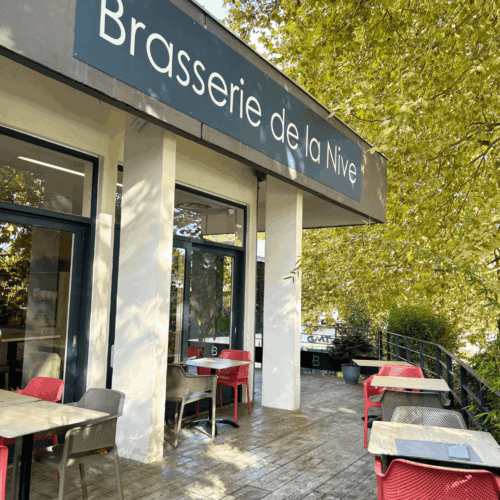 extérieur de la brasserie de la nive à bayonne