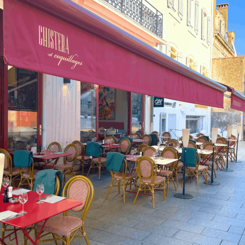 exterieur de chistera et coquillages à biarritz