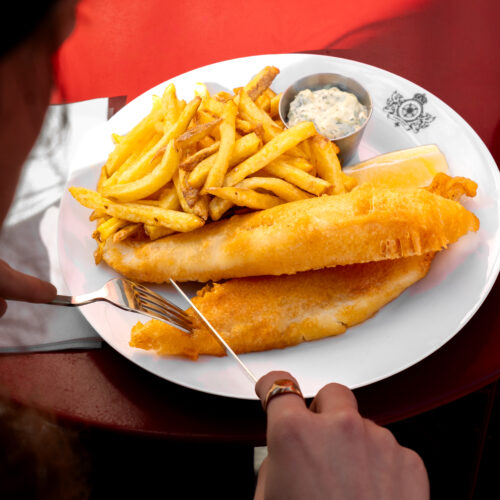 Le Fish and Chips de The Blossom Arms