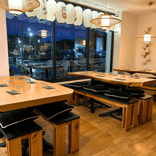 interieur de comptoir umami à biarritz