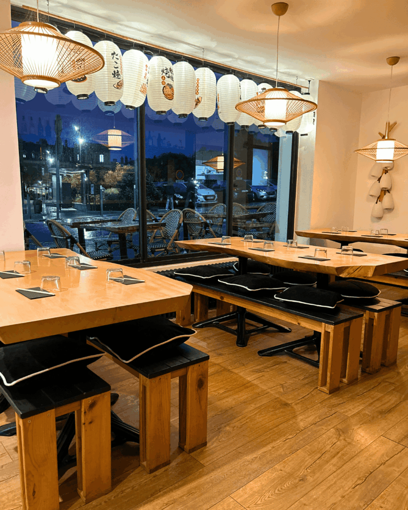 interieur de comptoir umami à biarritz