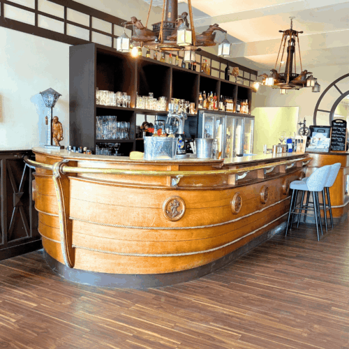 Le bar intérieur de Chez Margot