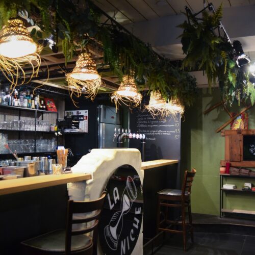 Le comptoir du bar La Niche à Tours