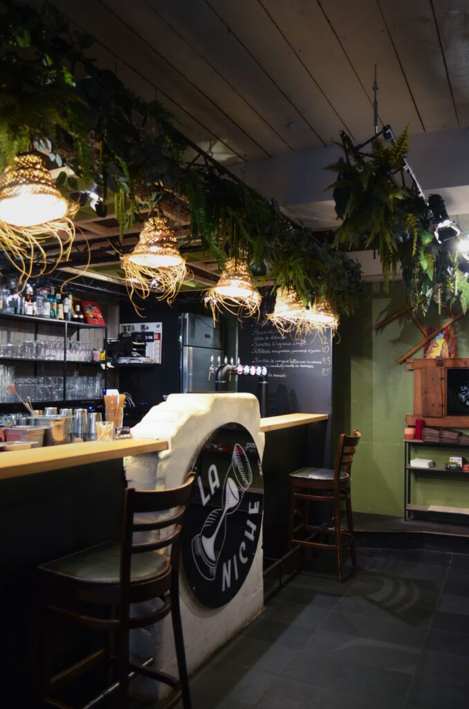 Le comptoir du bar La Niche à Tours