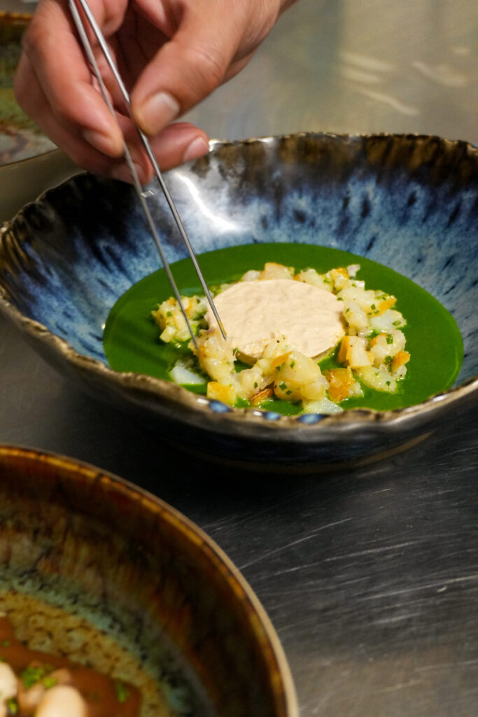 Un plat de La Table de Gabin à Saint-Leonard