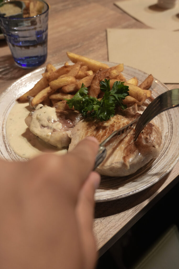 Un plat du restaurant Le Courtil à Criquetot L'esneval