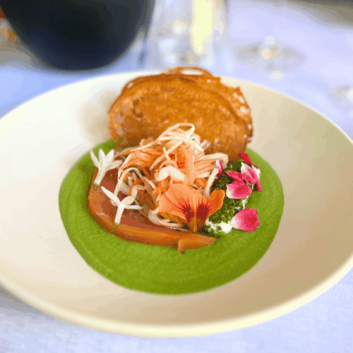 une entrée travaillée le gantxo