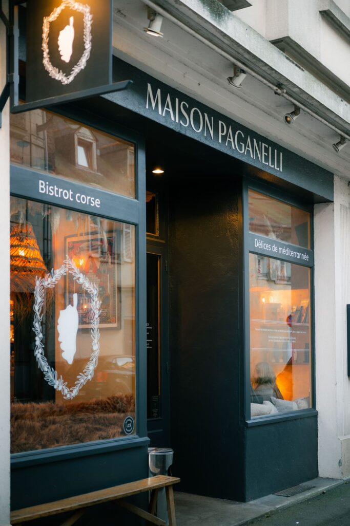 La devanture de Maison Paganelli, à Rennes