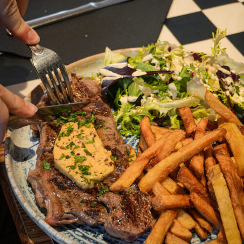 Une entrecote chez O 4 saisons Les Tilleuls