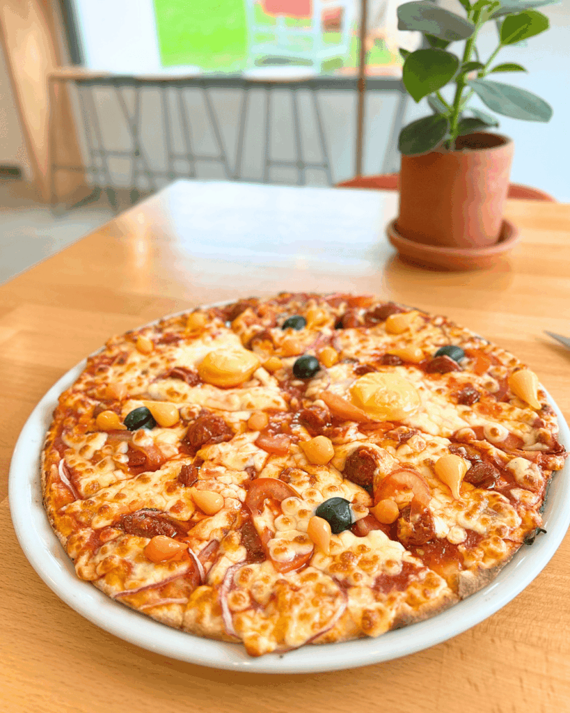 pizza au fromage chez pizza labia à villefranque