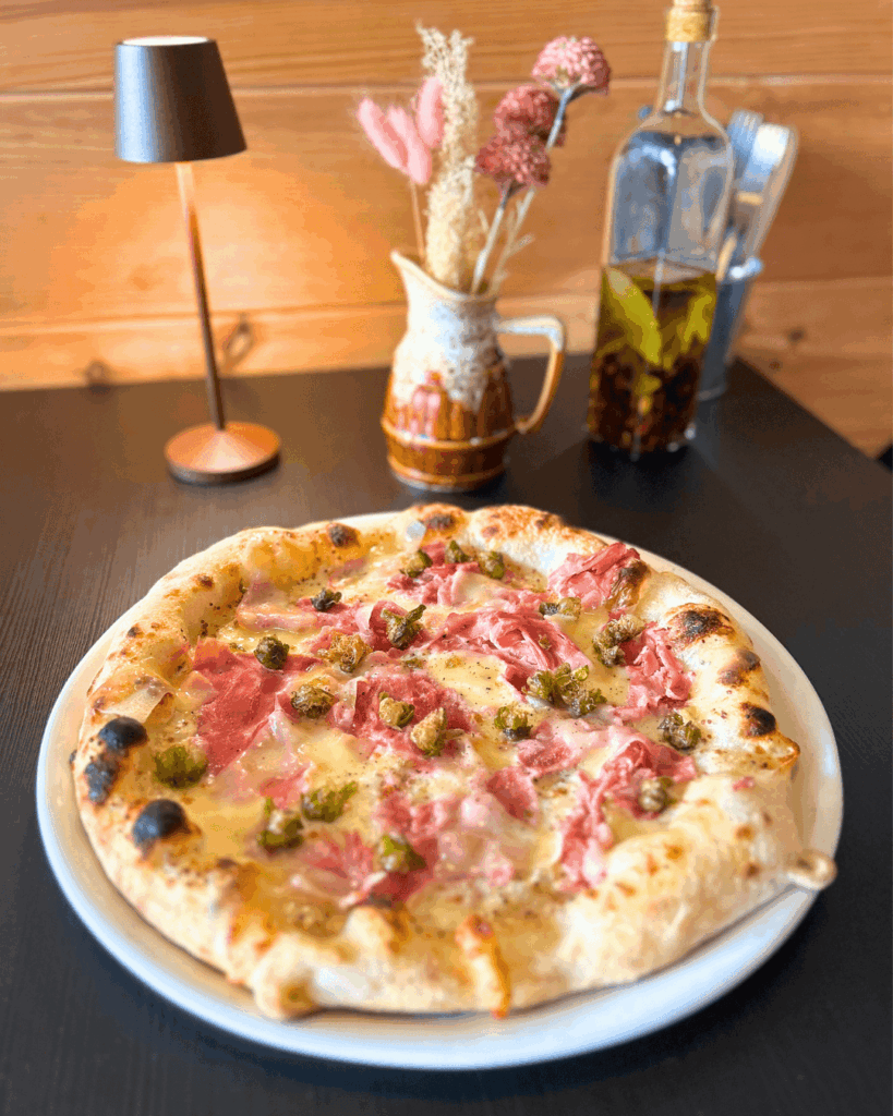 pizza au jambon de marinela pizza à ciboure