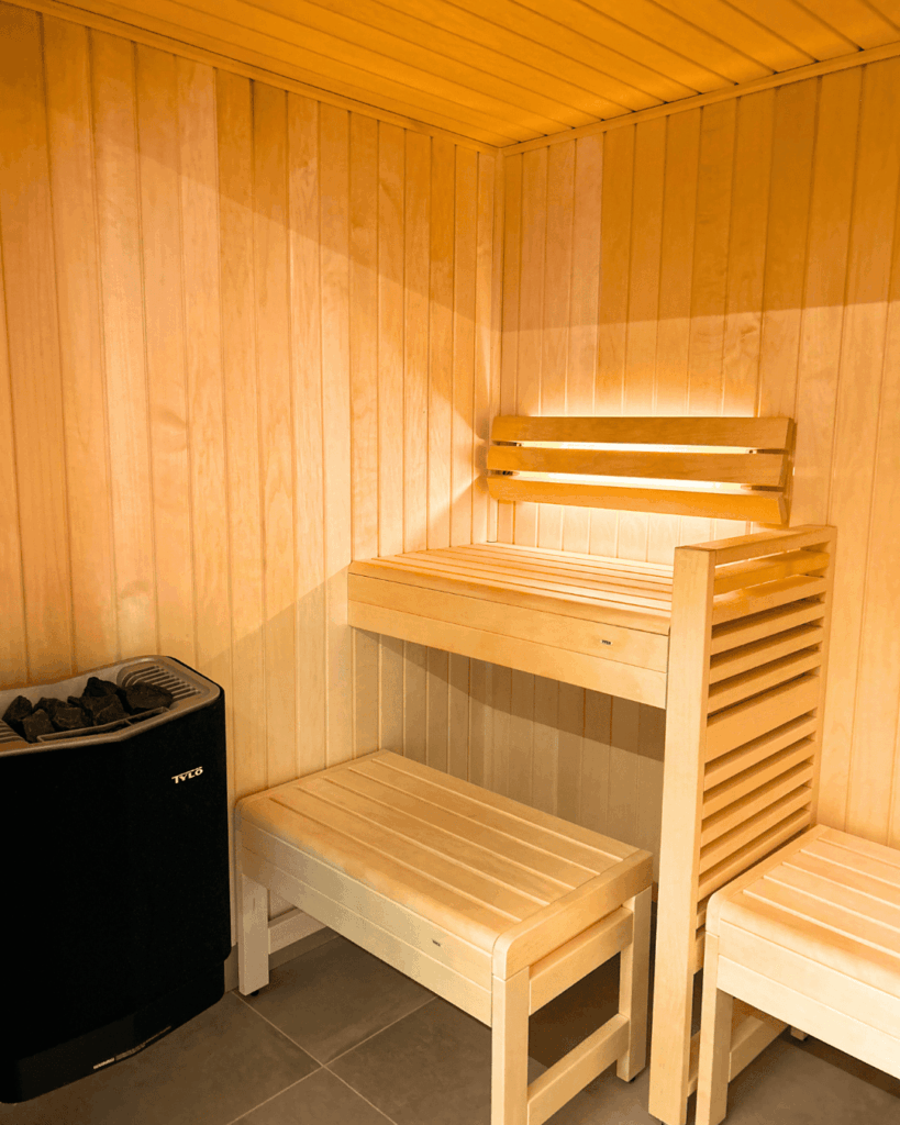 sauna du spa oppocalm à ainhoa