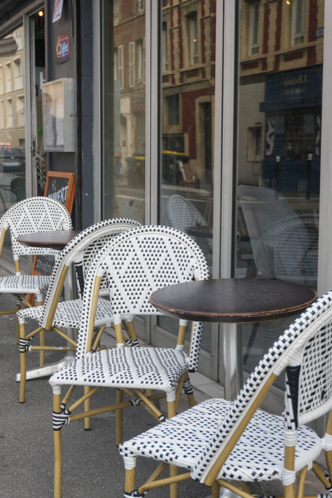 Une terrasse au restaurant Spud Bencer au Havre