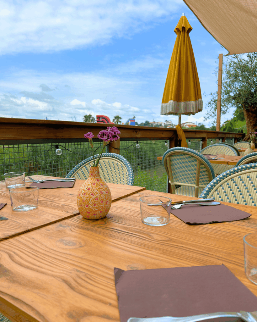 terrasse de kaliko à bidart