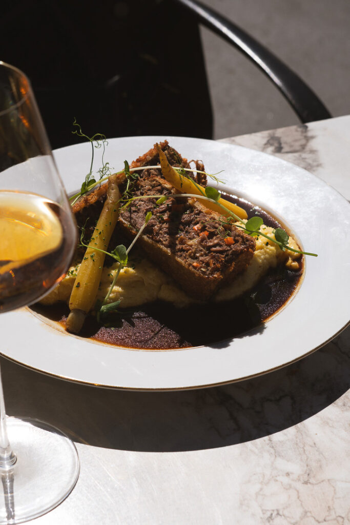 Croustillant d'agneau confit, proposé chez Bulle 1924